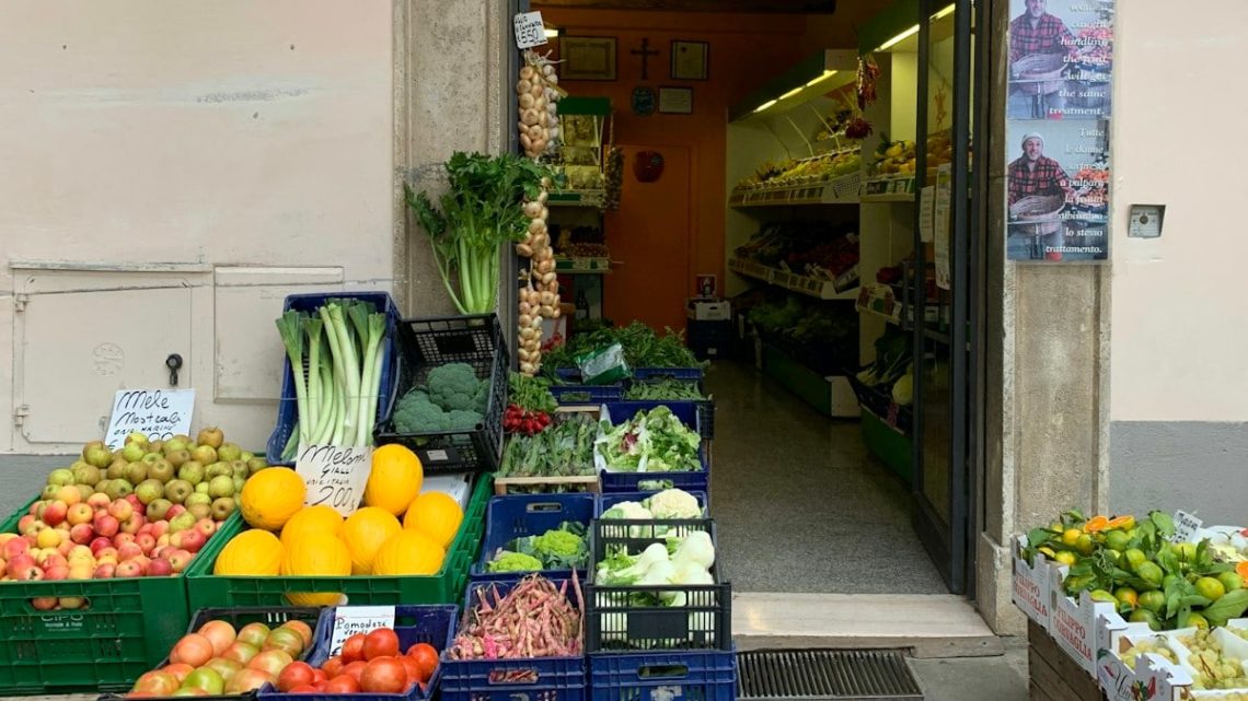 A lovely fruit and vegetable shop in the centre of Norcia. Many of the businesses of the town were forced to close or relocate after the devastating 6.6 magnitude earthquake in October 2019